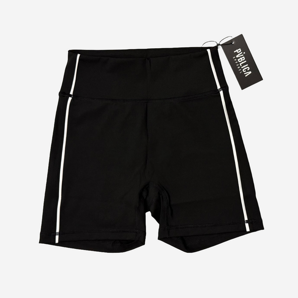 SHORTS 'FLOW' WOMEN - BLACK & WHITE