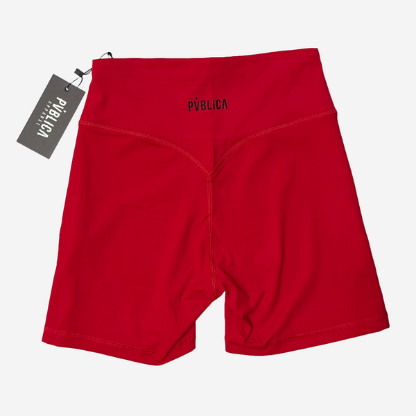 SHORTS 'FLOW' WOMEN - RED & BLACK
