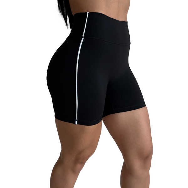 SHORTS 'FLOW' WOMEN - BLACK & WHITE