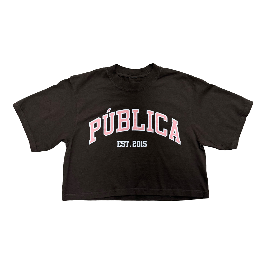 Crop Top 'SINCE 2015' WOMEN -  BROWN