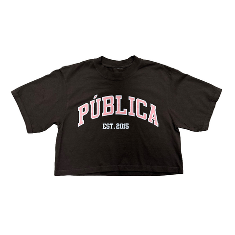 Crop Top 'SINCE 2015' WOMEN -  BROWN