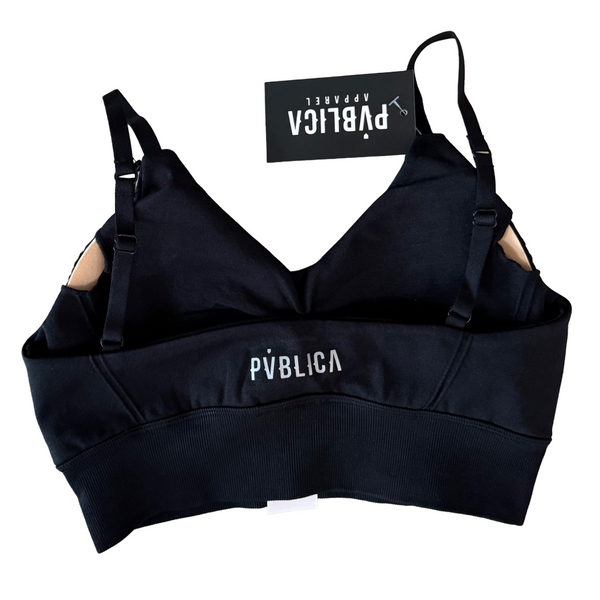 SPORTS BRA 'SEAMLESS' WOMEN - BLACK