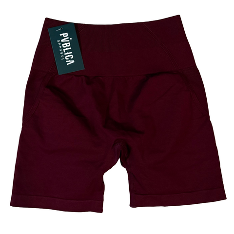 SHORTS 'SEAMLESS' WOMEN - RED WINE