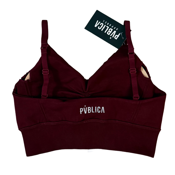 SPORTS BRA 'SEAMLESS' WOMEN - RED WINE