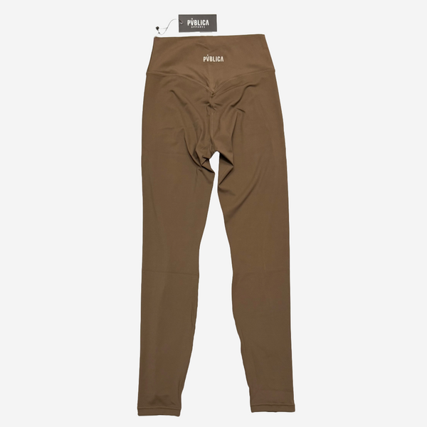 LEGGINGS 'FLOW' WOMEN - BROWN & CREAM