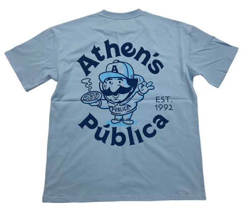 Oversized T-Shirt 'ATHENS' MEN - BABY BLUE