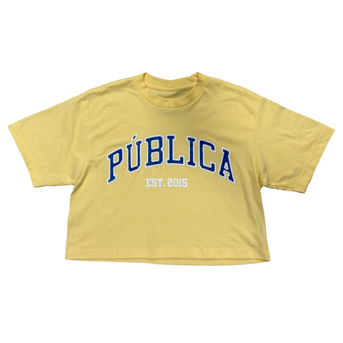 Crop Top 'SINCE 2015' WOMEN -  YELLOW