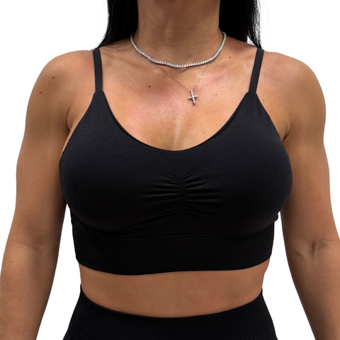 SPORTS BRA 'SEAMLESS' WOMEN - BLACK