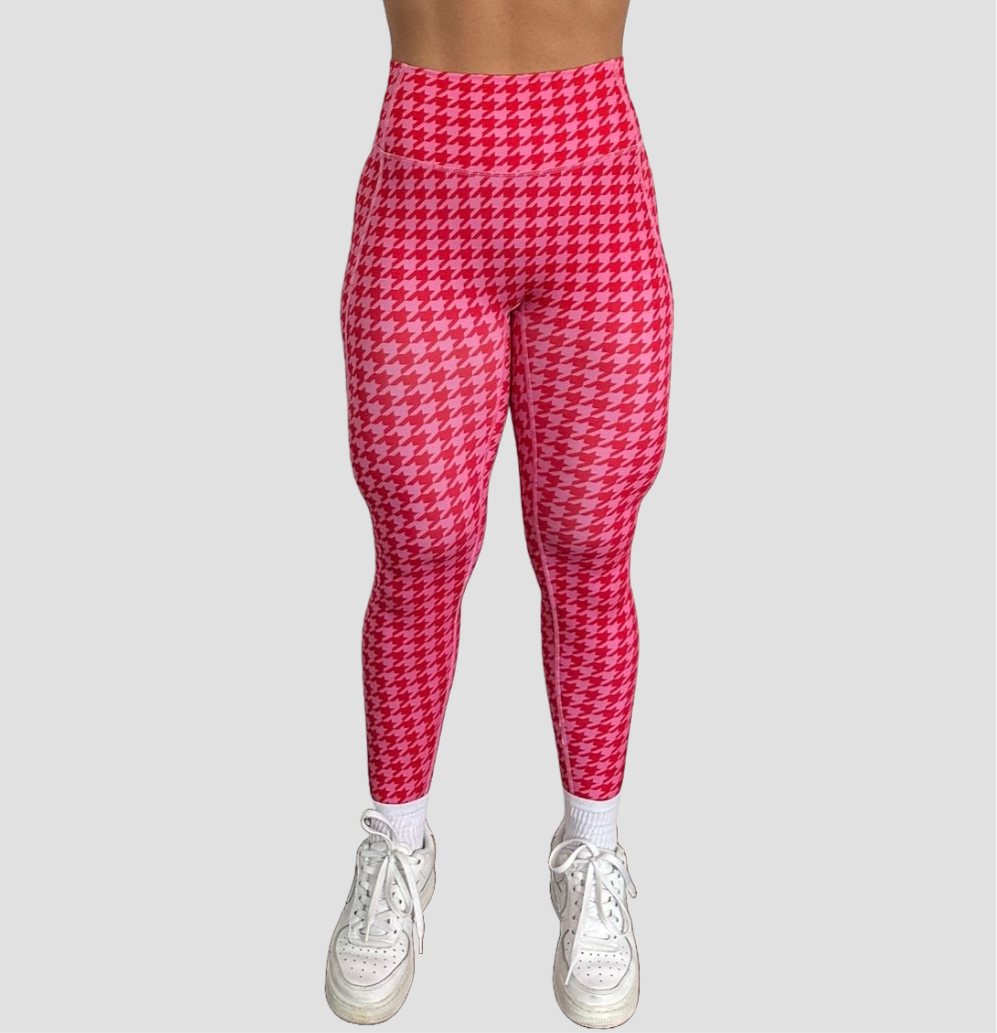 LEGGINGS 'MOTION' WOMEN - RED & PINK