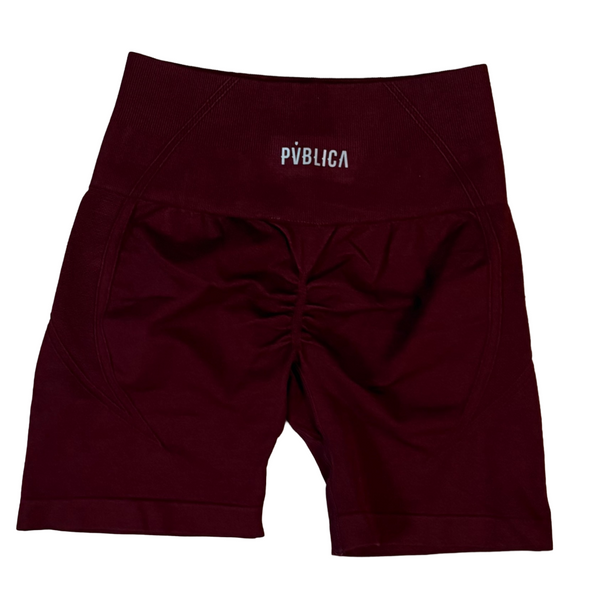 SHORTS 'SEAMLESS' WOMEN - RED WINE
