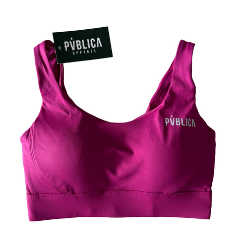 SPORTS BRA 'ESSENTIAL' WOMEN - FUCSIA