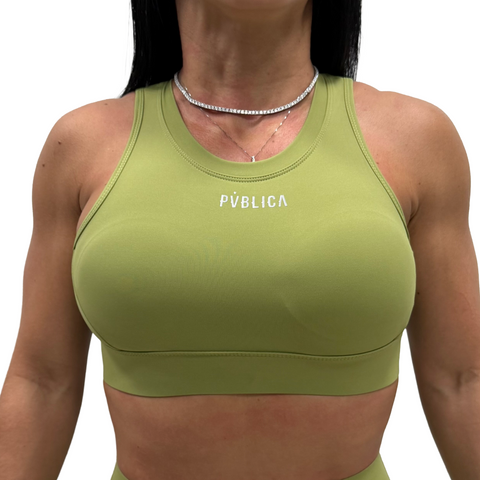 SPORTS BRA 'ESSENTIAL' WOMEN - PISTACHO
