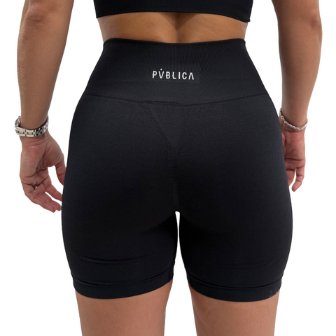 SHORTS 'SEAMLESS' WOMEN - BLACK