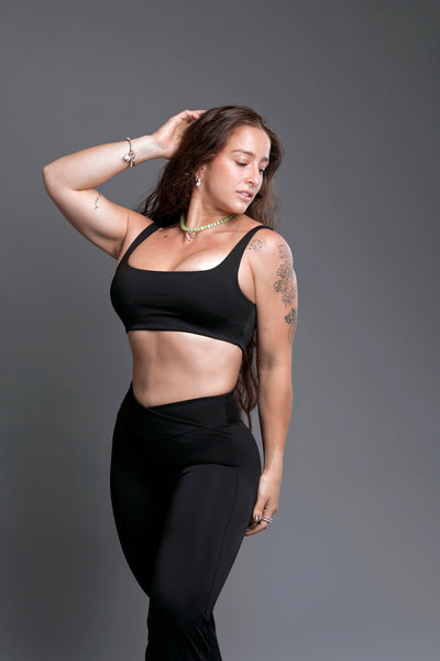 SPORTS BRA 'ESSENTIAL' WOMEN - BLACK 2.0