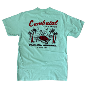 Oversized T-Shirt 'CAMBUTAL' MEN - SEAFOAM