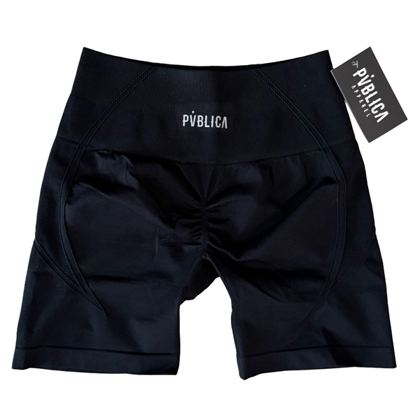 SHORTS 'SEAMLESS' WOMEN - BLACK
