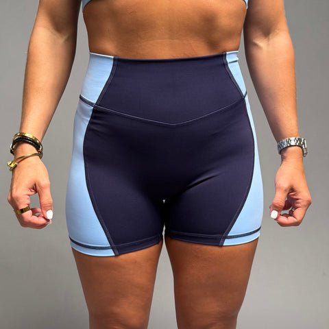 SHORTS 'MOTION' WOMEN - NAVY & BABY BLUE