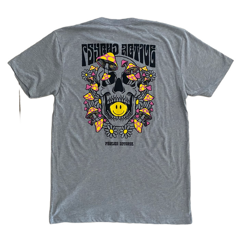 T-Shirt 'PSYCHO ACTIVE' MEN - GREY