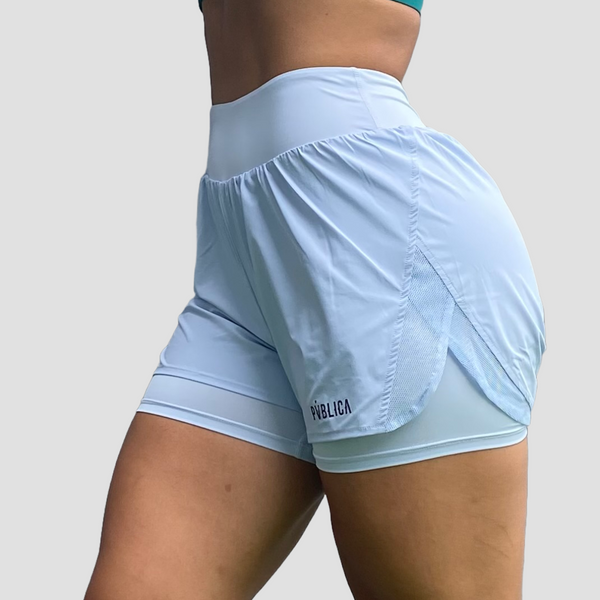 RUNNING SHORTS 'ESSENTIALS' WOMEN - BABY BLUE