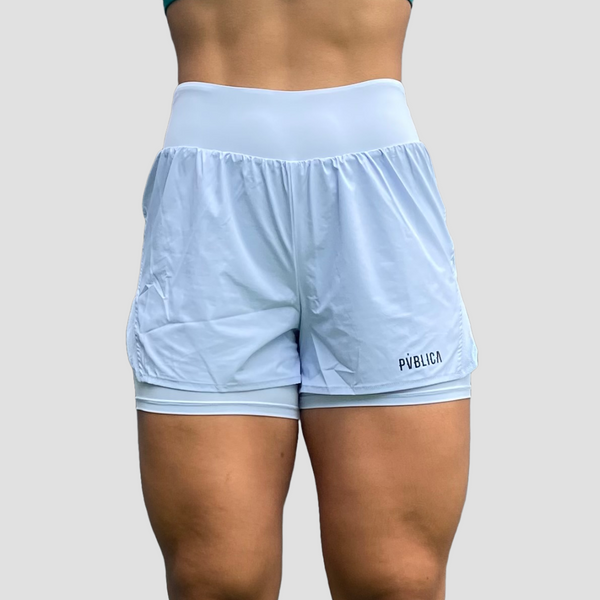 RUNNING SHORTS 'ESSENTIALS' WOMEN - BABY BLUE