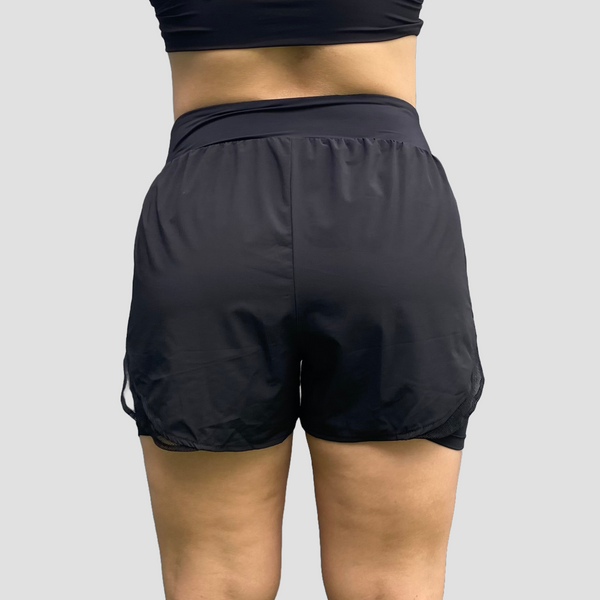 RUNNING SHORTS 'ESSENTIALS' WOMEN - BLACK