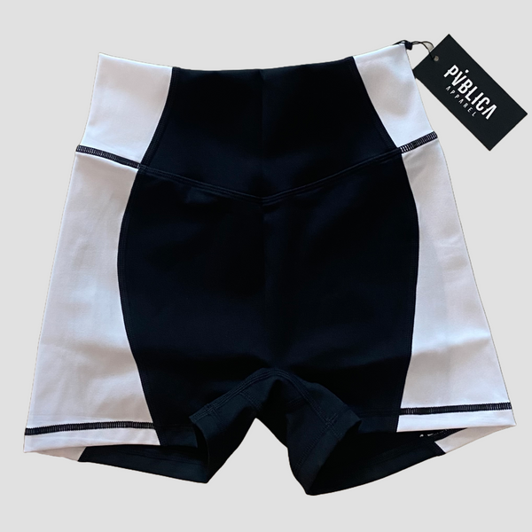 SHORTS 'MOTION' WOMEN - BLACK & WHITE