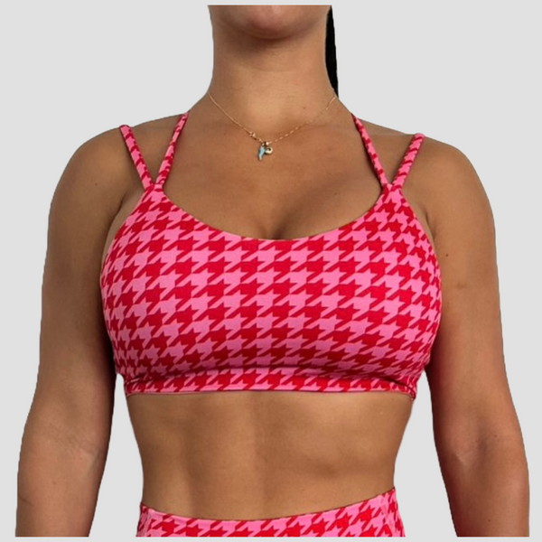 SPORTS BRA 'MOTION' WOMEN - RED & PINK