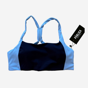 SPORTS BRA 'MOTION' WOMEN - NAVY & BABY BLUE