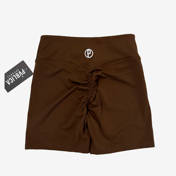 SHORTS 'SCRUNCH' WOMEN - MOCHA