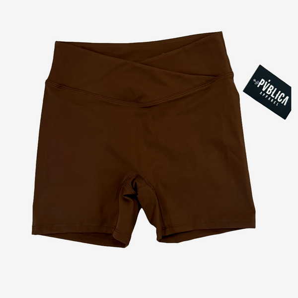 SHORTS 'SCRUNCH' WOMEN - MOCHA