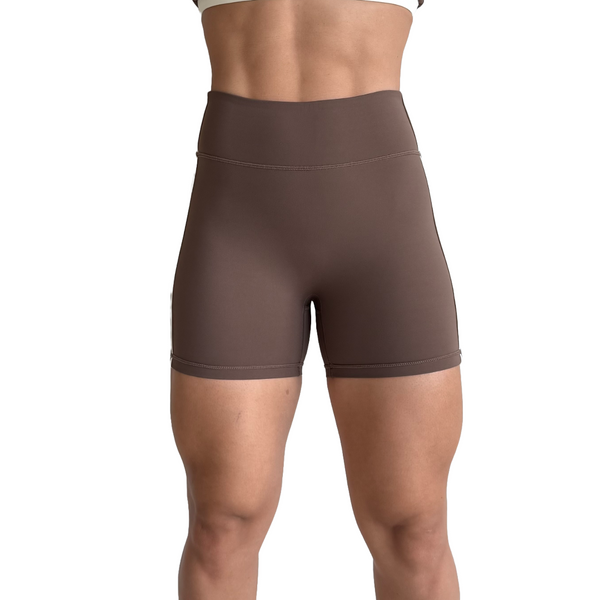 SHORTS 'FLOW' WOMEN - BROWN & CREAM