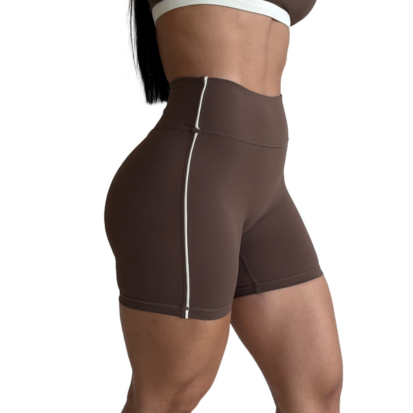 SHORTS 'FLOW' WOMEN - BROWN & CREAM