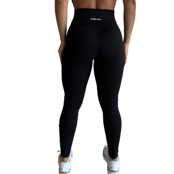 LEGGINGS 'FLOW' WOMEN - BLACK & WHITE