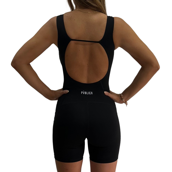 BODYSUIT 'FLOW' WOMEN - BLACK & WHITE
