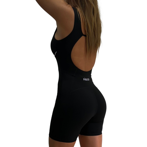 BODYSUIT 'FLOW' WOMEN - BLACK & WHITE