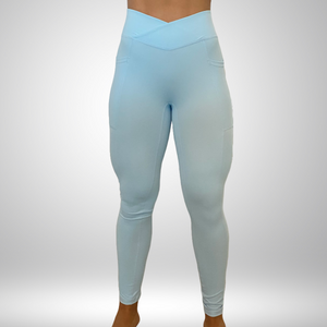 LEGGINGS 'SCRUNCH' WOMEN - BABY BLUE